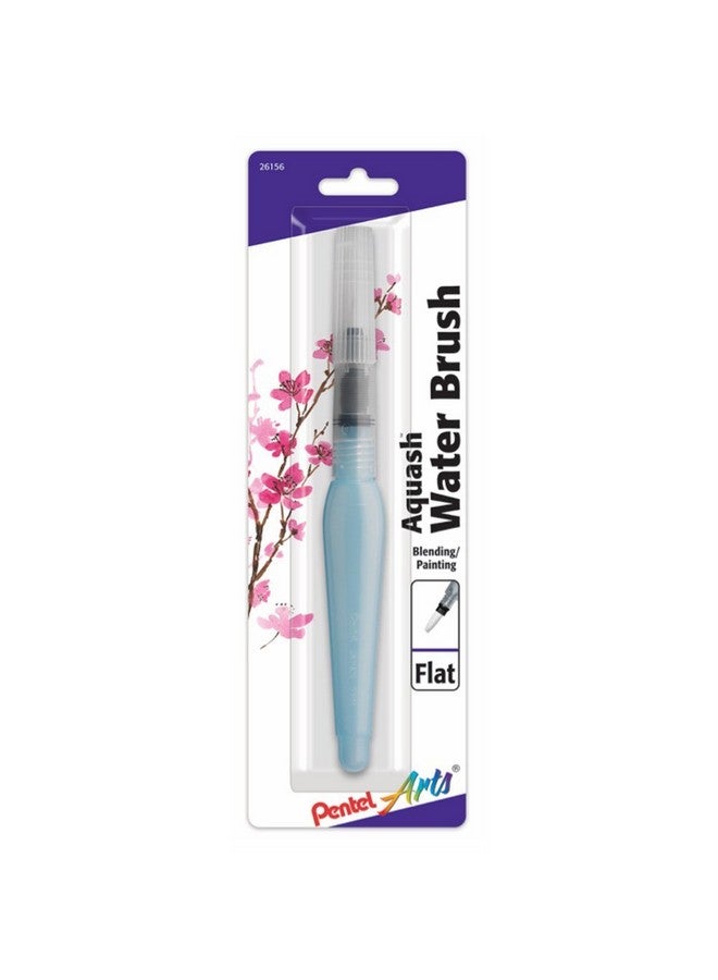 Pentel Arts Aquash Water Brush Flat Tip 1Pack Carded (Frhmhbp) - Image 2
