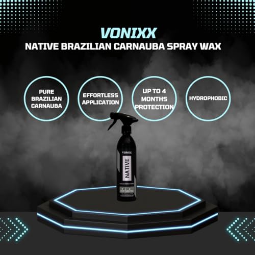 Vonixx Native Brazilian Carnauba Spray Wax - Rain Repellent Car Polish - Exterior Hydrophobic Shiner Care - Type 1 Carnauba - Ready to Use - 500 Ml - Image 2