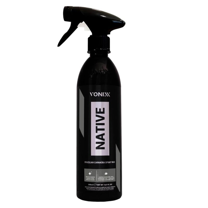 Vonixx Native Brazilian Carnauba Spray Wax - Rain Repellent Car Polish - Exterior Hydrophobic Shiner Care - Type 1 Carnauba - Ready to Use - 500 Ml - Image 5