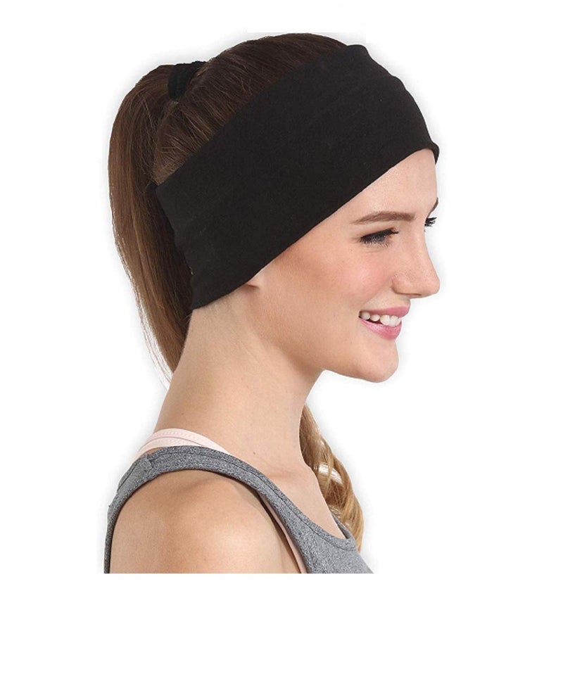 BISMAADH Workout Headband for Men and Women Wide, Moisture Wicking and Non-Slip Exercise - Image 1
