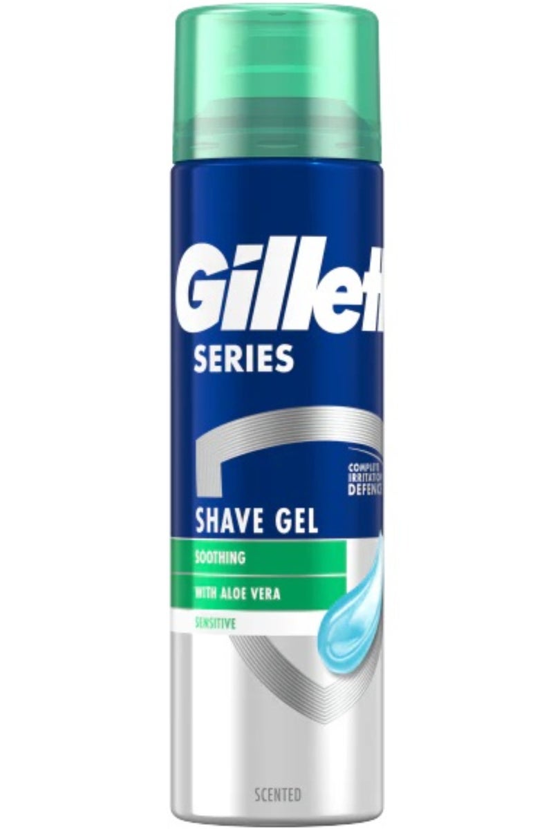 Gillette Series Shaving Gel Soothing With Aloe Vera – 200 Ml - Image 1