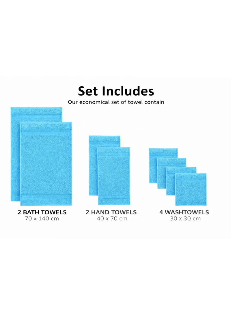 Bliss Casa Bliss Casa - 8 Pieces Towel Set - 2 Bath Towels, 2 Hand Towels, and 4 Washcloths, 600 GSM Ring Spun Cotton Highly Absorbent Towels for Bathroom, Shower Towel
