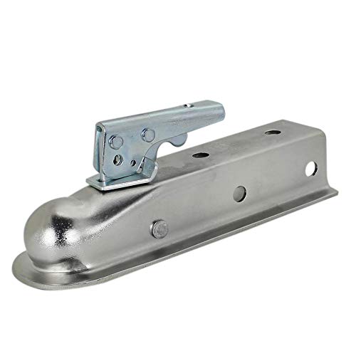 Quick Products QP-HS3023Z Zinc Trigger-Style Trailer Coupler - 2" Ball, 2" Channel - 3,500 lbs. - Image 1