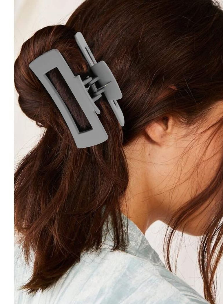 ORiTi Hair Claw Clips 4 PCS, Hair Clips for Thick Hair Acrylic Rectangular Jaw Clips Big Hair Clips Gifts for Women Girls - Image 3