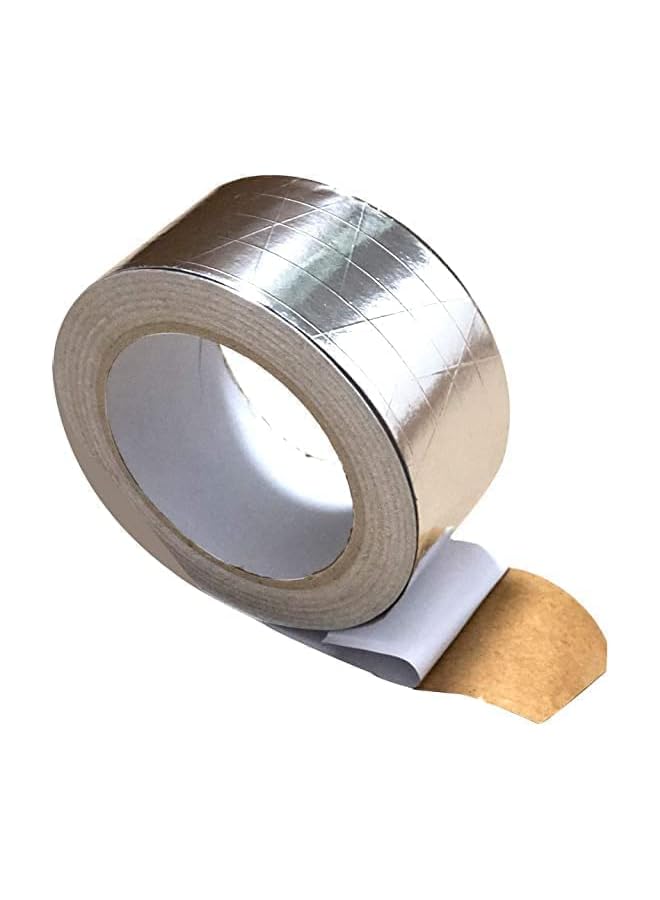 PROMASS promass Tape, 2" x 25 yards Aluminum Foil Scrim Kraft Insulation Jacketing Tape for Insulating, HVAC Repair, Sealing Ducts, Pipework, Window Sill Gap, Roof Leak, 1 Roll  - Image 5