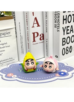General 6 Vegetables Xiaoxin Crayon Xiaoxin Peripheral Xiaoxin cos Corn Pumpkin Tide Play Figure Egg Twisting Doll Machine Figure  - Image 4