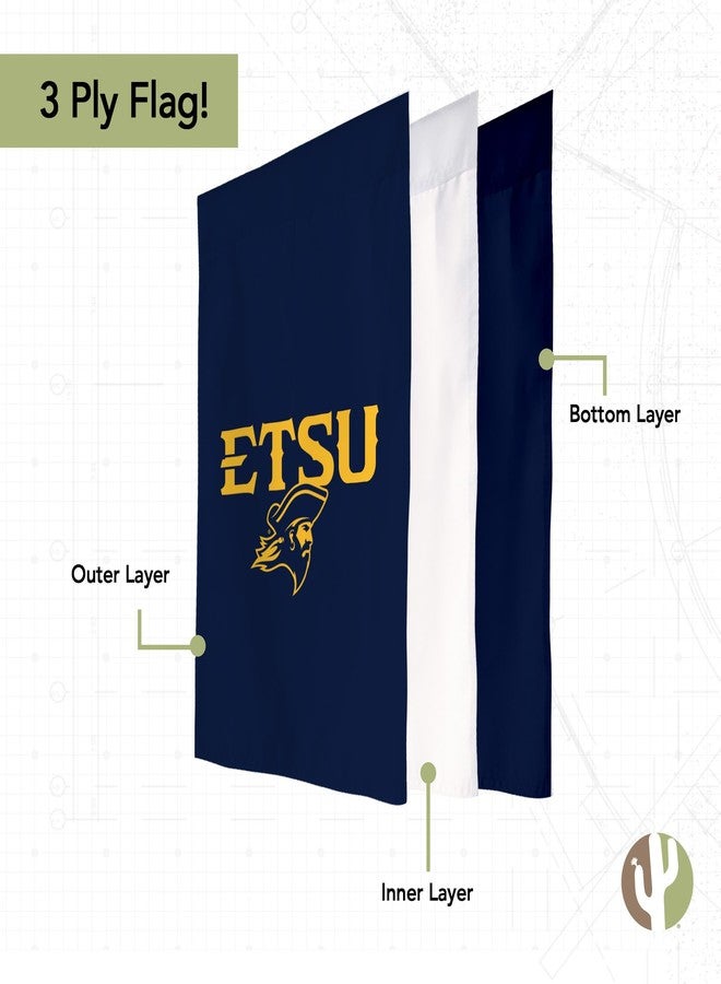 Desert Cactus East Tennessee State University ETSU Garden Flag – 19 x 12 Inch Tennessee Buccaneers Banner, for Outdoor Display and Events (Design A) - Image 3