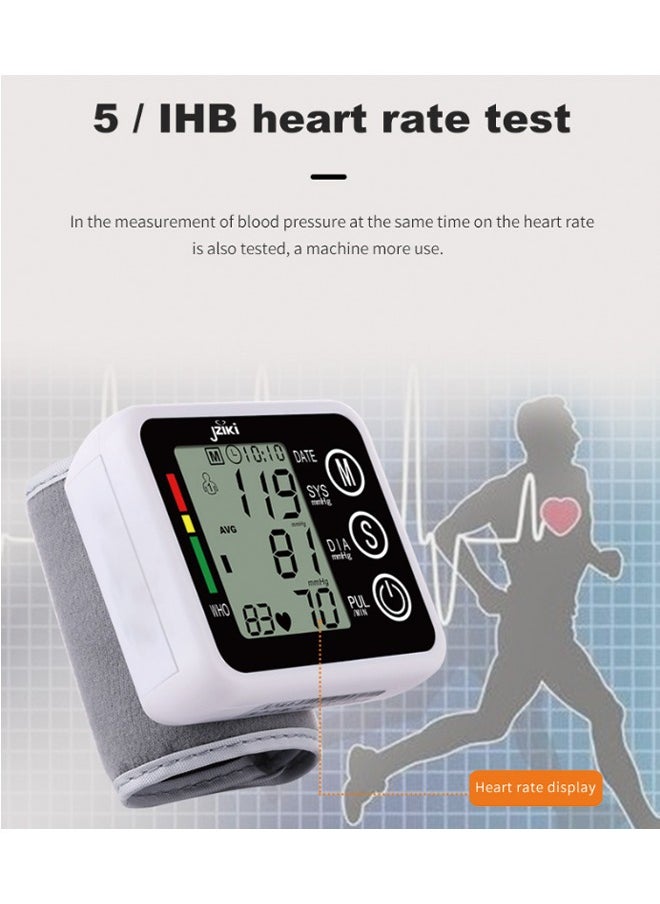JZIKI wrist-type electronic blood pressure monitor without voice broadcast