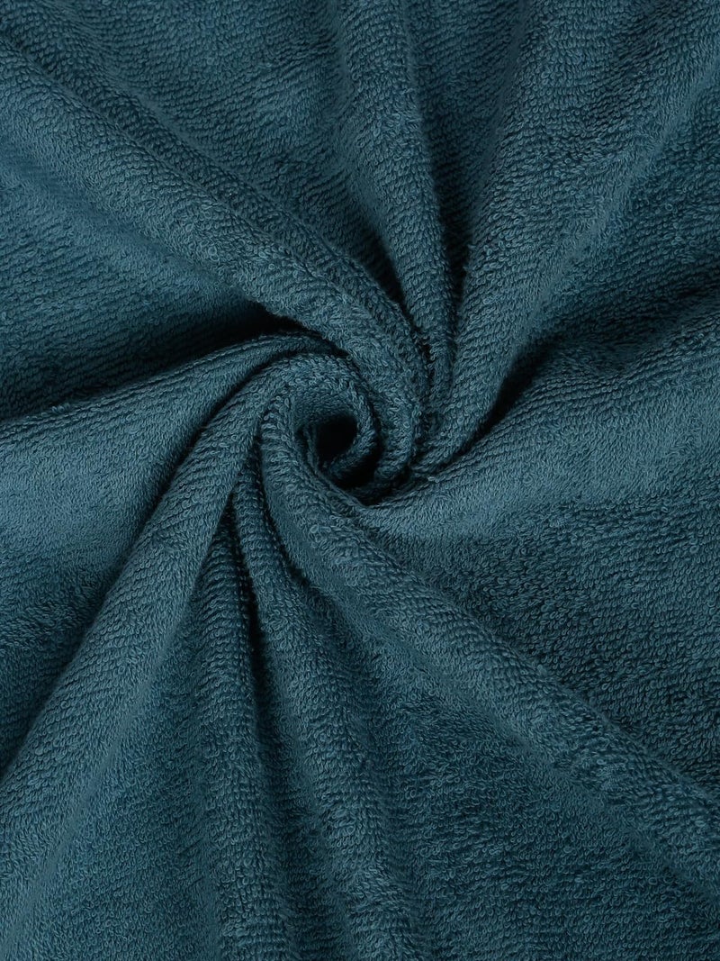 CREEVA Stormy Sea Solid Beach Towel – Deep Grey Blue, 105 x 180 cm - Image 4