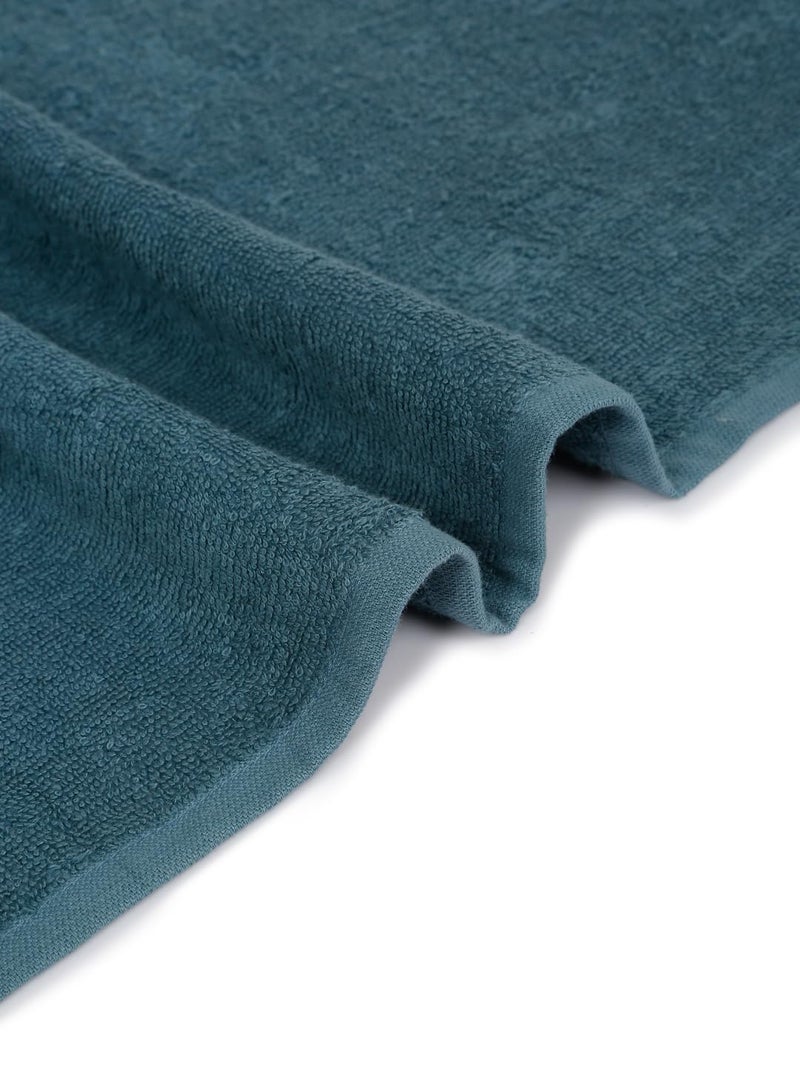 CREEVA Stormy Sea Solid Beach Towel – Deep Grey Blue, 105 x 180 cm - Image 5