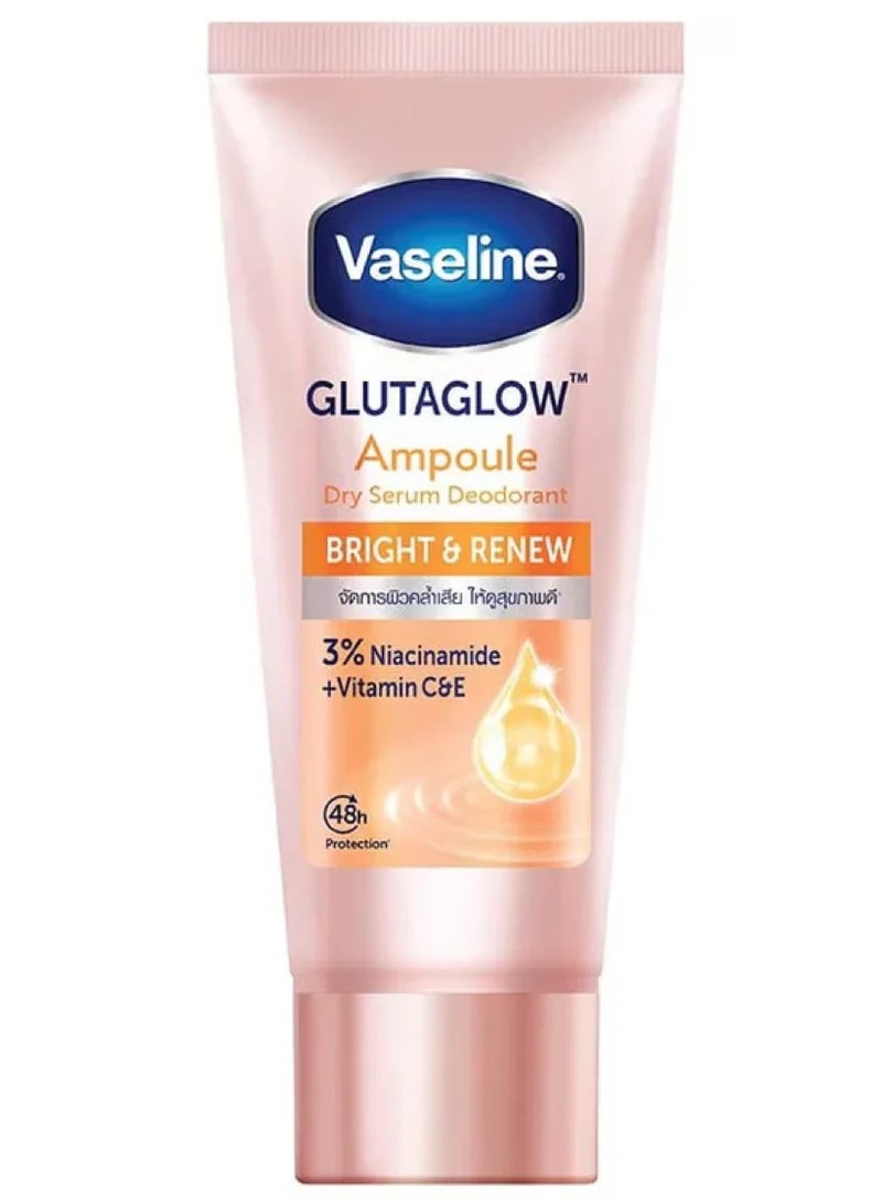 Vaseline GLUTAGLOW Ampoule Dry Serum Deodorant 3% Niacinamide + Vitamin C&E