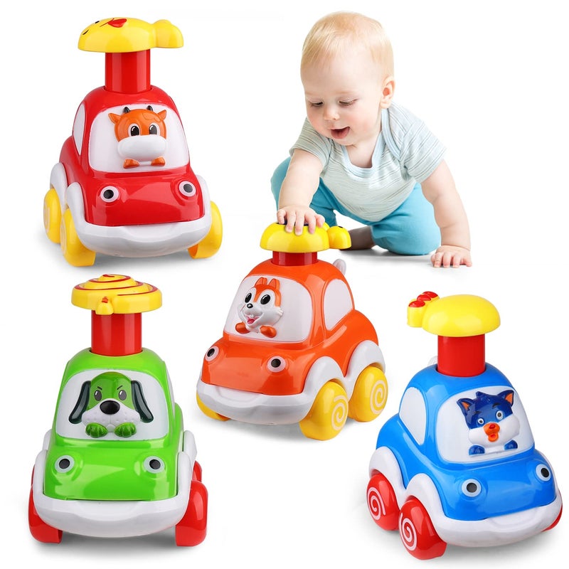 ALASOU Animal Car Toys for 1 2 Year Old Boy|Baby Toys 12-18 Months|1 Year Old Boy Gifts for Toddler Toys Age 1-2|1 2 Year Old Boy Birthday Gift for Infant Toddlers - Image 1