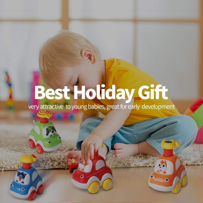 ALASOU Animal Car Toys for 1 2 Year Old Boy|Baby Toys 12-18 Months|1 Year Old Boy Gifts for Toddler Toys Age 1-2|1 2 Year Old Boy Birthday Gift for Infant Toddlers - Image 4