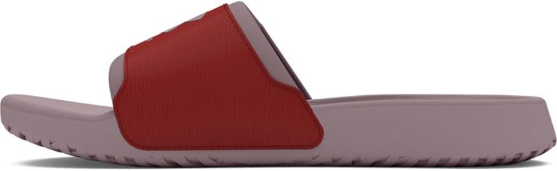 UNDER ARMOUR صندل أندر أرمور للرجال إغنايت سليك سلايد - رمادي تيترا/برتقالي أرضي/أسود - Image 1