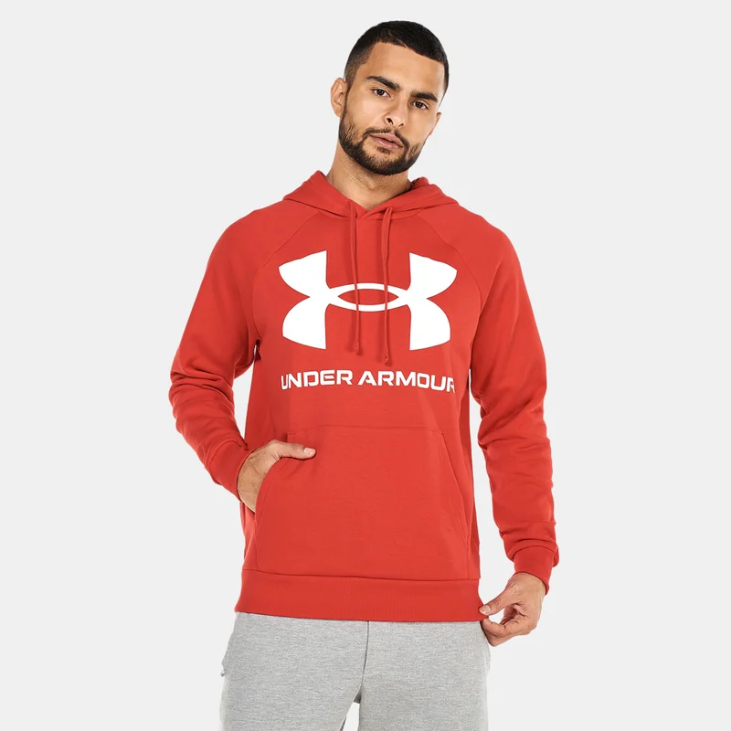 UNDER ARMOUR Men's UA Rival Fleece Big Logo Pullover Hoodie