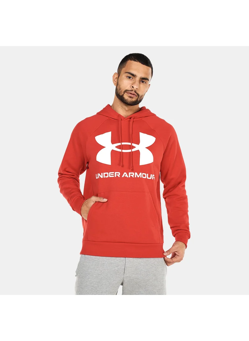 UNDER ARMOUR Men's UA Rival Fleece Big Logo Pullover Hoodie