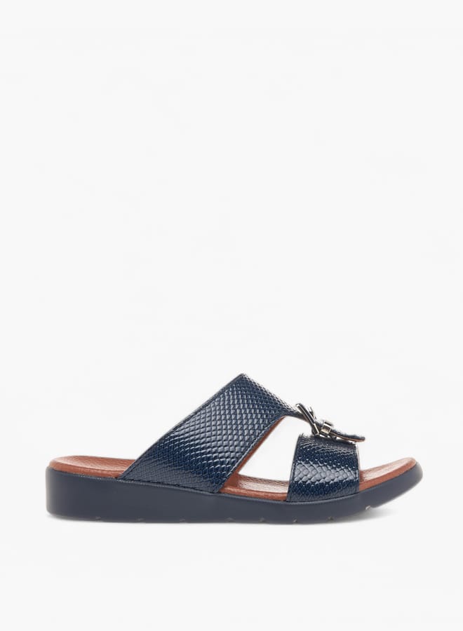LBL by Shoexpress Boys Animal Textured Slip-On Arabic Sandals with Buckle Accent - Image 1