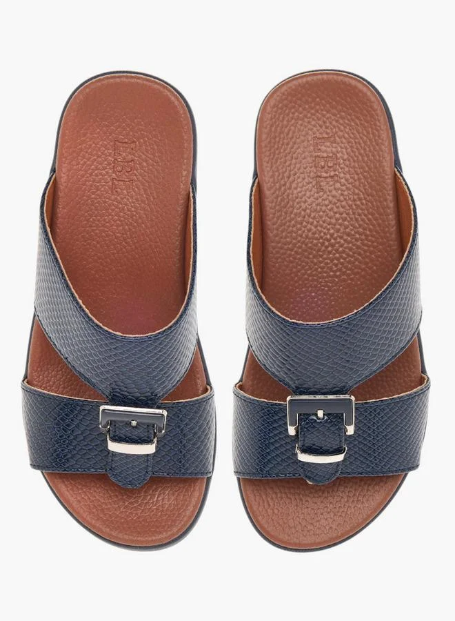 ال بي ال من شو اكسبرس صنادل عربية للأولاد بنقشة حيوانات سهلة الارتداء مع إبزيم