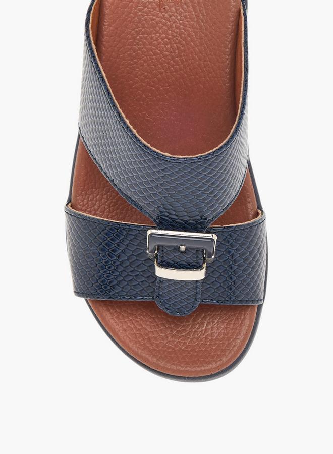 ال بي ال من شو اكسبرس صنادل عربية للأولاد بنقشة حيوانات سهلة الارتداء مع إبزيم - Image 3