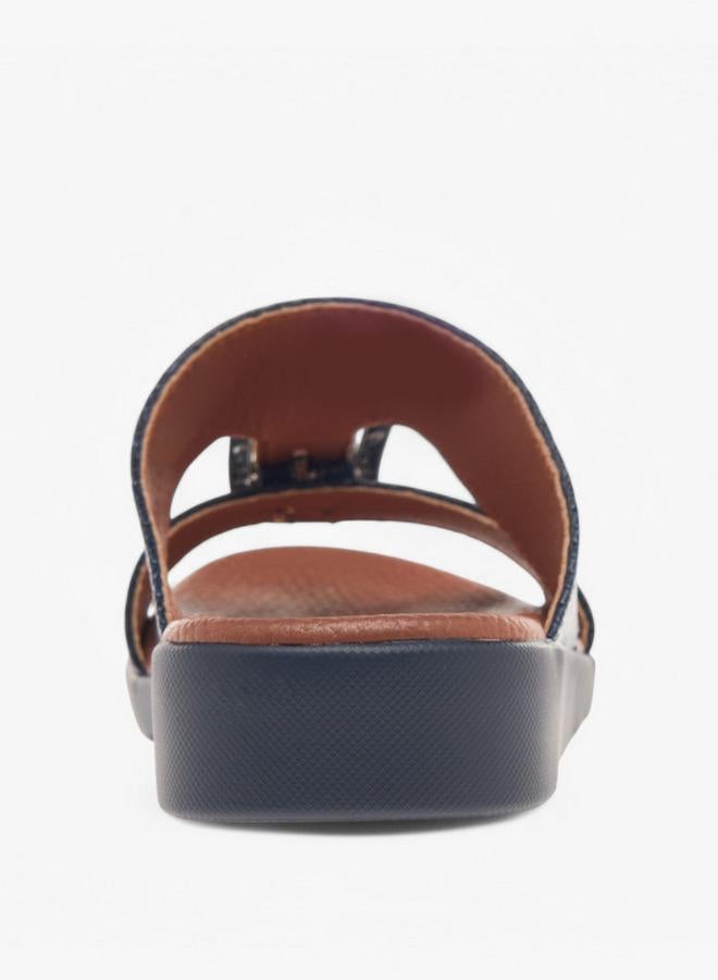 ال بي ال من شو اكسبرس صنادل عربية للأولاد بنقشة حيوانات سهلة الارتداء مع إبزيم - Image 4