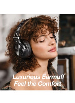 OneOdio A70 Wirless Bluetooth Over-Ear Headphone with Shareport 3.5Mm/6.35Mm Stereo Jack for Guitar Computer PC Tablet Home Office Travel Black Gold  - Image 5