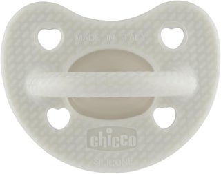Chicco PhysioForma Luxe Silicone Dummy, 6-16 Months, Grey/Blue, Pack of 2 - view 4