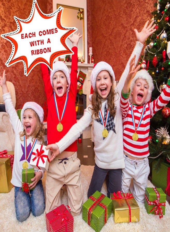 Hoarost 18 Pcs 2 Inch Gold Winner Award Medals 1st Place Award Medals with Neck Ribbons for Tournaments Competitions Prizes Sports Party Favors - Image 5