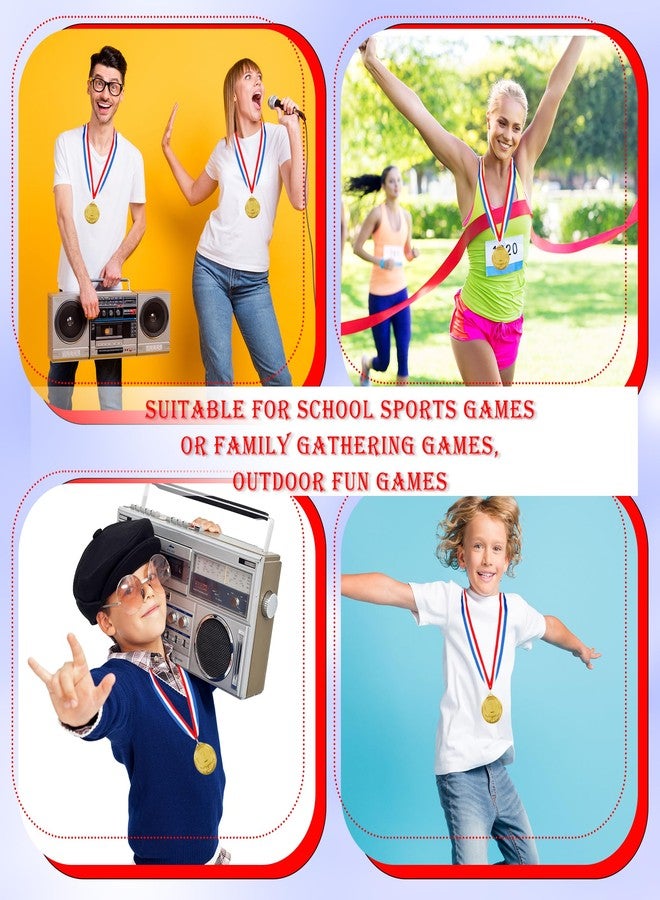 Hoarost 18 Pcs 2 Inch Gold Winner Award Medals 1st Place Award Medals with Neck Ribbons for Tournaments Competitions Prizes Sports Party Favors - Image 4