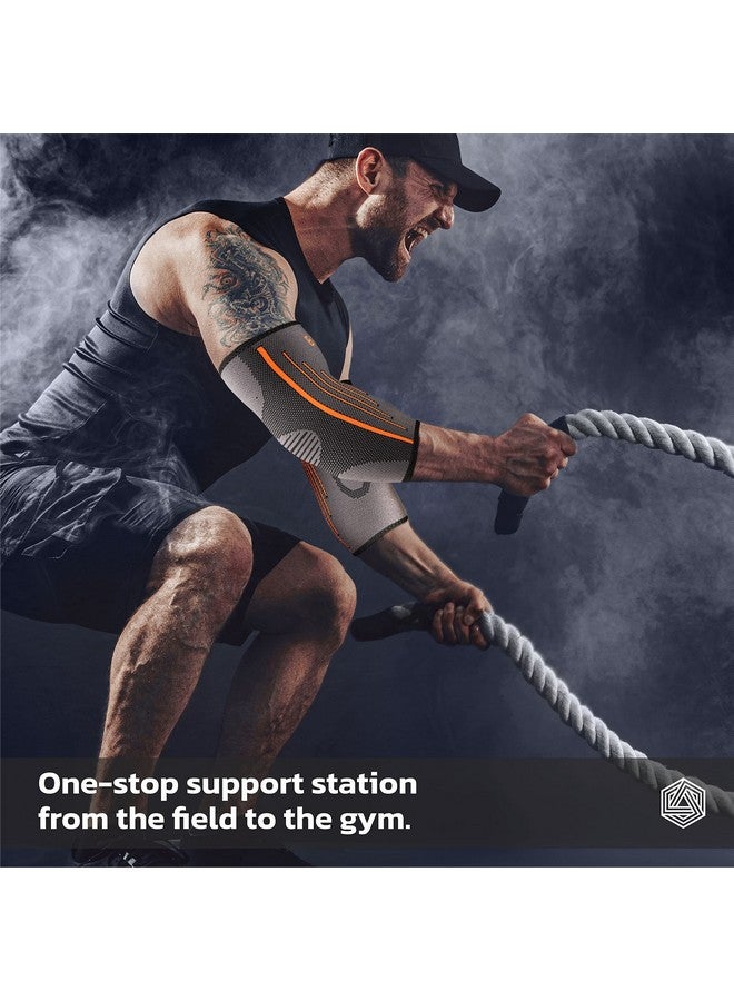 Boldfit Elbow Support For Gym, Tennis Elbow Support For Badminton Cricket & Sports Elbow Sleeves/Elbow Guard/Elbow Brace/Elbow Cap- L, Nylon - Image 3