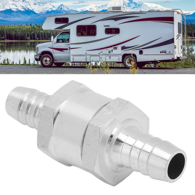 Kikumi One Way Non Return Control Valve 6mm Aluminum Alloy For Petrol Gasoline Oil Stops Backflow - Image 2