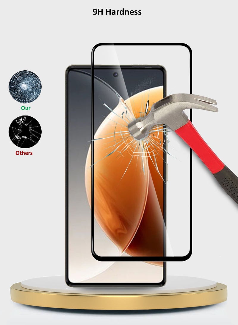 دبليو تيك واقي شاشة من الزجاج المقسى Tecno Camon 30 Pro 5G 2024 Premium E2E Full Glue - (MSGECN) شفاف / أسود - Image 3
