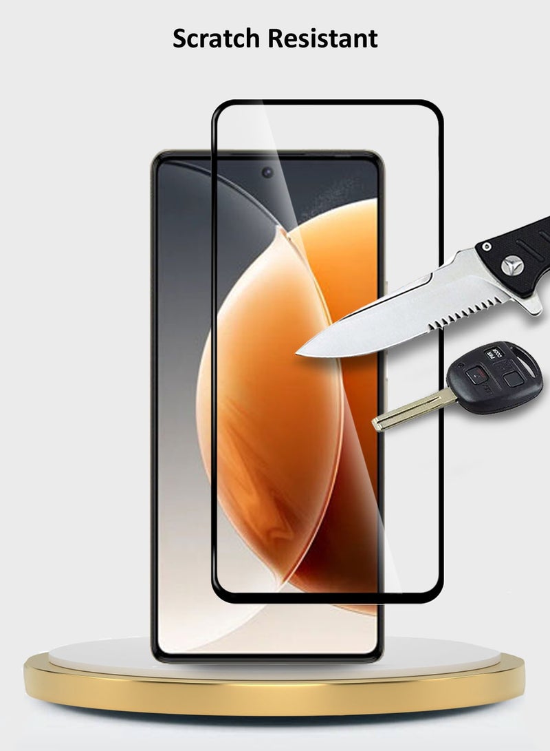 دبليو تيك واقي شاشة من الزجاج المقسى Tecno Camon 30 Pro 5G 2024 Premium E2E Full Glue - (MSGECN) شفاف / أسود - Image 2