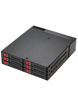 HDD SSD Hard Drive Enclosure With Cooling Fan, 6 Bays Mobile Backplane Support Data Storage Device Case, Large Storage Space Hot-swap Fast Transmission Hard Drive Rack, (1pc, Black) - pzsku/ZFC5E06A878E739CBA42FZ/45/_/1731330017/b1f4a642-a1e0-4938-a873-b4646119793b