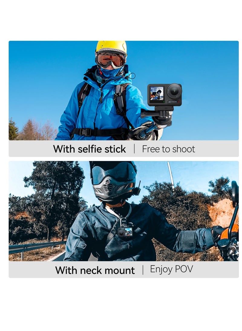 SYOSI - Action Camera Magnetic Adapter Mount, Magnetic Adapter Mount for DJI Action 4/3 Quick Release Adapter with Connection Adapter - DJI Accessories, Attachable Tripod - Image 1