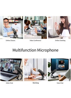 LKTOCAFT USB Computer Microphone, Podcast Mic Desktop with Mute Button for Recording Streaming, Plug and Play Stand with Volume Control for PC, Laptop, Mac, Omnidirectional Condenser  - Image 4