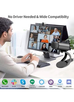 LKTOCAFT USB Computer Microphone, Podcast Mic Desktop with Mute Button for Recording Streaming, Plug and Play Stand with Volume Control for PC, Laptop, Mac, Omnidirectional Condenser  - Image 5