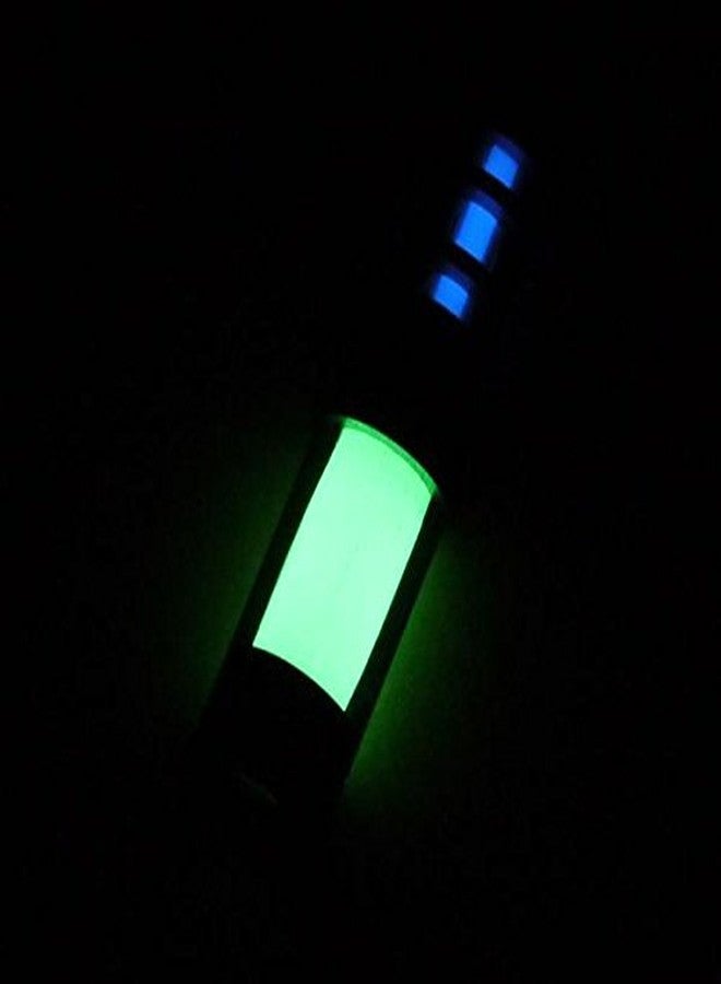 تيك أكسيسوريز سلسلة مفاتيح تفاعل النظائر من TEC Accessories - قرص هجين متوهج من Embrite (أخضر) وغطاء من الفولاذ المقاوم للصدأ لقارورة تريتيوم 3x11 مم - ملحق سلسلة مفاتيح تريتيوم للاستخدام اليومي - ملحقات سلاسل مفاتيح رائعة - Image 4