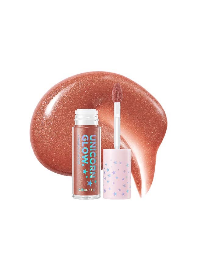 UNICORN GLOW Luminous Lip Gloss 02 Topaz - Image 1