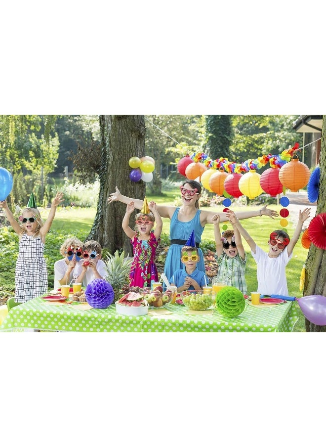 Ocean Line - Luau Party Sunglasses - 9 Pairs Funny Hawaiian Glasses, Tropical Fancy Dress Props, Fun Summer Kids Party Favors, Beach Themed Party Supplies Decoration - Image 1