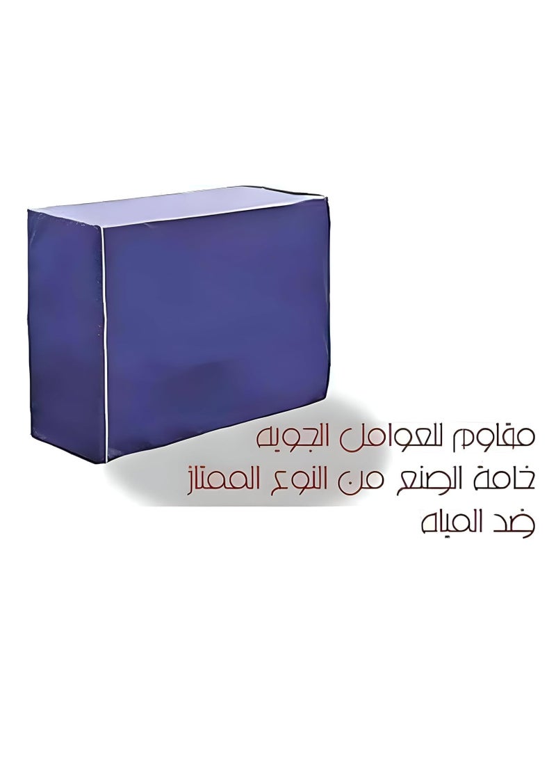 Air Conditioner Cover, Blue, 3 Hp, 2.25 Hp, Water Resistant - Image 2