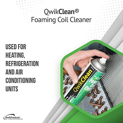 QwikProducts Foaming Coil Cleaner for AC Unit, Heating, Refrigerator, Air Conditioner No Rinse Coil Cleaner Spray Breaks Down Dirt, Dust, Grease, and Oil - Image 5