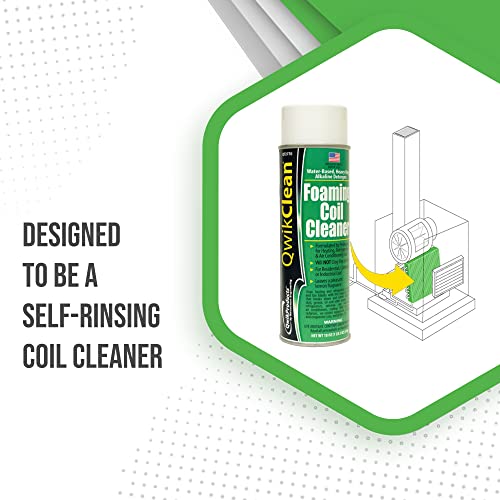 QwikProducts Foaming Coil Cleaner for AC Unit, Heating, Refrigerator, Air Conditioner No Rinse Coil Cleaner Spray Breaks Down Dirt, Dust, Grease, and Oil - Image 4