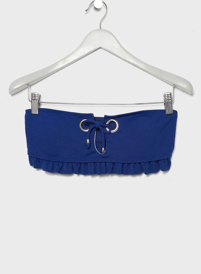 Coconut Cove Eyelet Bandeau Bikini Set