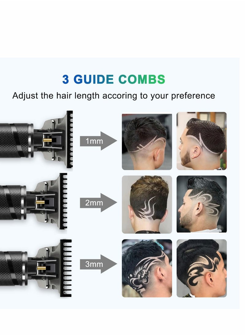 Generic - Professional Cordless Beard Trimmer for Men with Guide Combs Suitable for Grooming and Gifts Black - Image 1