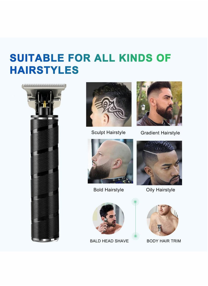 Generic - Professional Cordless Beard Trimmer for Men with Guide Combs Suitable for Grooming and Gifts Black - Image 1