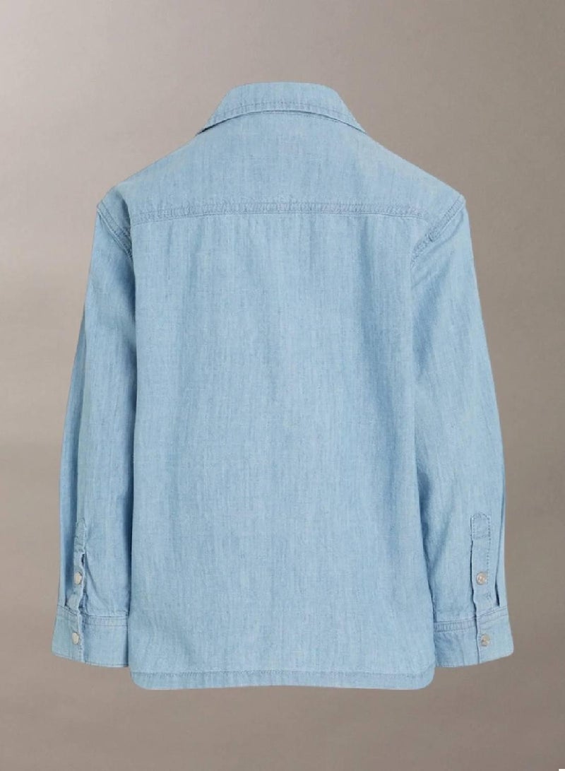 كالفن كلاين جينز قميص من الجينز بقصة واسعة - Image 5