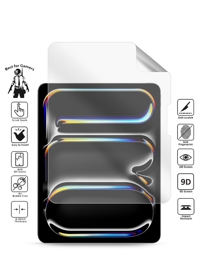 CHAPPELINE Apple iPad Pro 13 5G 2024 (7th Generation M4) 13 Inch Nano Ceramic Full Glue Full Cover Matte Flexible Screen Protector - Clear - Image 2