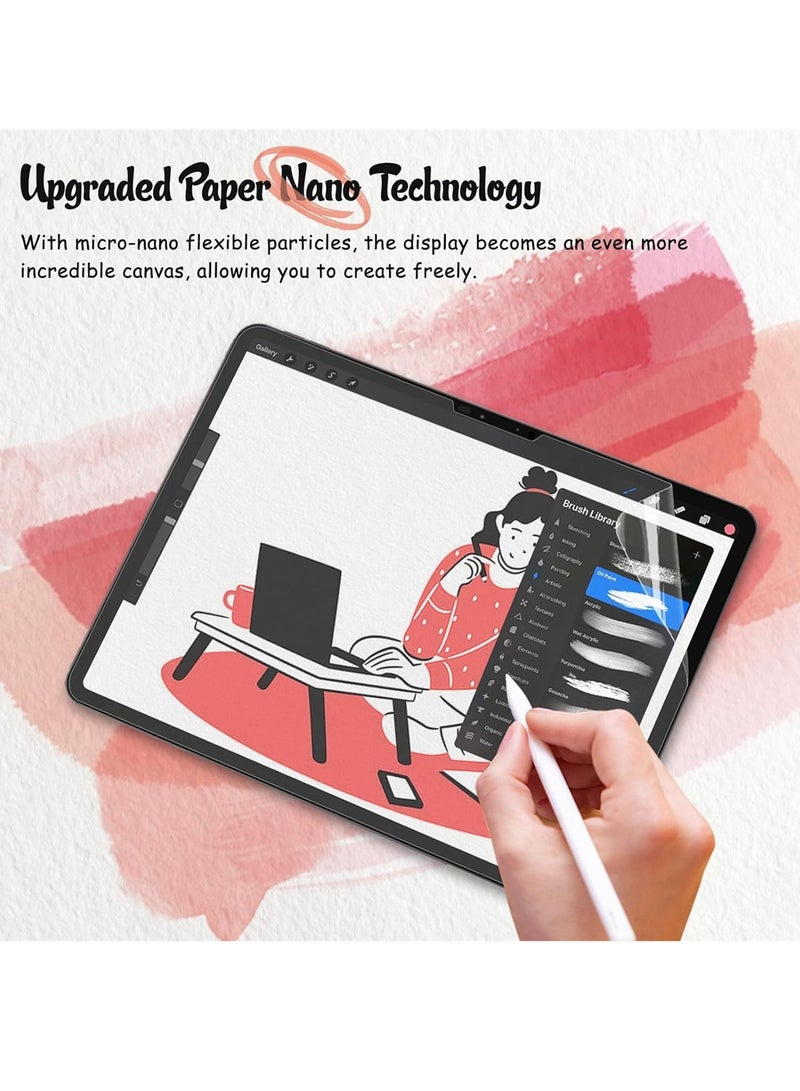 CHAPPELINE Apple iPad Pro 13 5G 2024 (7th Generation M4) 13 Inch Nano Ceramic Full Glue Full Cover Matte Flexible Screen Protector - Clear - Image 3