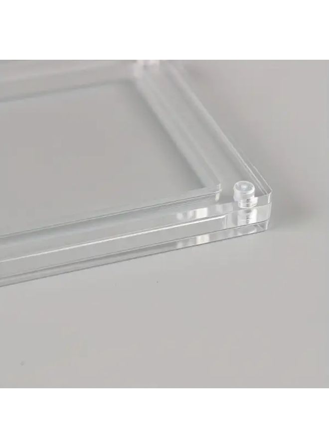 Acrylic Magnetic Card Holder Booster Pack Display Case With Bright Green Frame Heavy Duty Closure Clear Storage For Mtg Tcg Sports Graded Cards Collectors Dealers Home And Office Use - Image 4