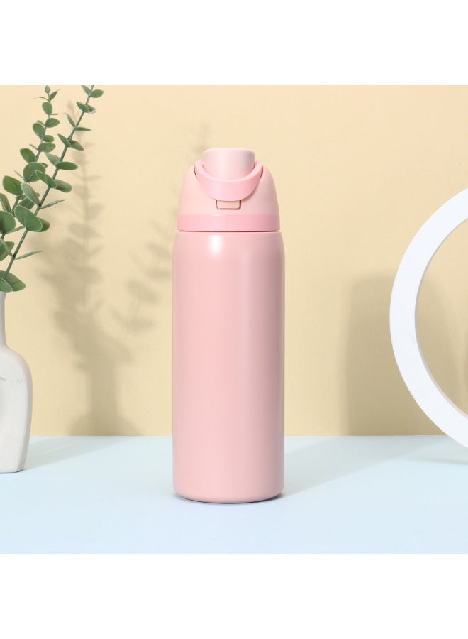 New Popular 304 Stainless Steel Thermos Cup, Large Capacity Sports Cup With Non-slip Lid, Fruit Cup, Household Water Cup